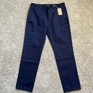 New - A.P.C. Chinos size 31 dark navy blue